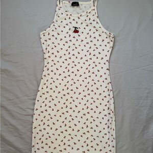Rue21 White Dress with Cherry Print